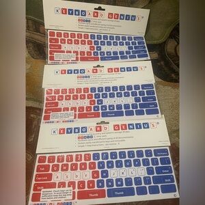 Lot of 3 Packs Keyboard Genius Typing Accuracy & Speed Training Aid Stickers NEW